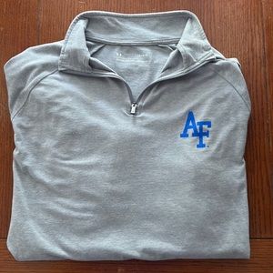 UA Air Force Academy quarter zip size large